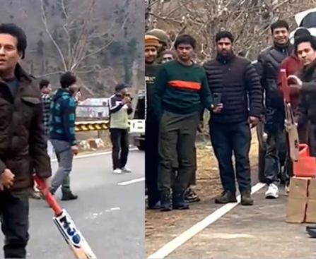 Sachin_play_gully_cricket_in_kashmir